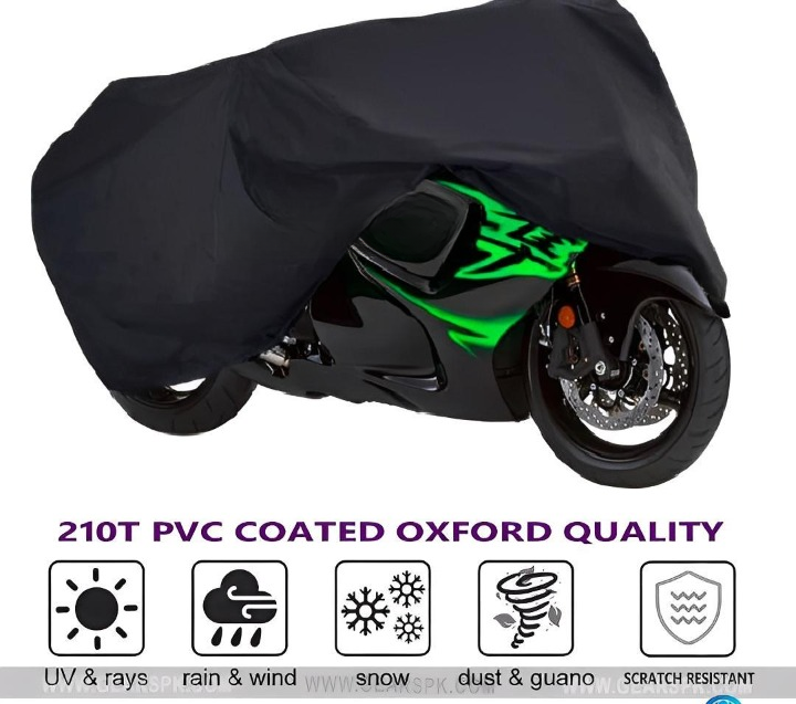 Bike Top Cover – Water & Scratch Proof Parachute – Fits CD70CC and 125CC Bikes