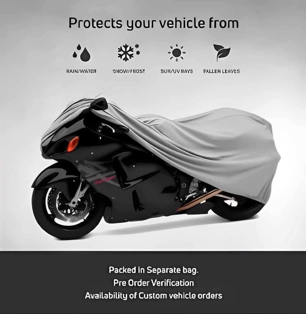 Bike Top Cover – Water & Scratch Proof Parachute – Fits CD70CC and 125CC Bikes