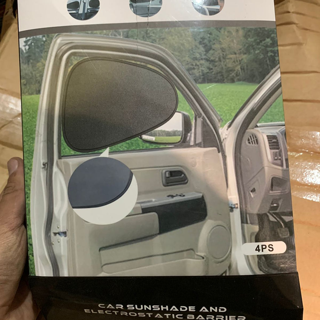 4 Pcs Car Shades Universal Size Sun Protection Window Curtains