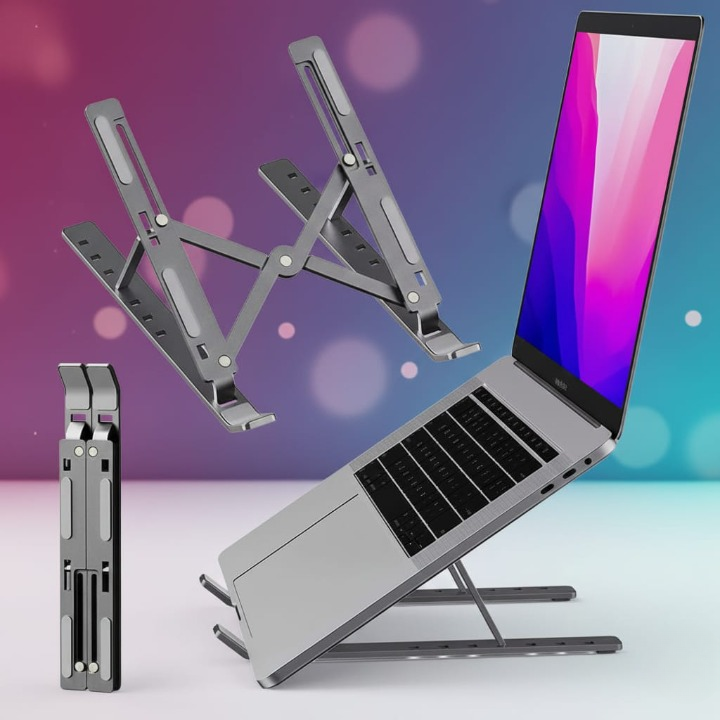 18 Inch Biggest Height Heavy Duty Professional Laptop Stand Aluminium Alloy
