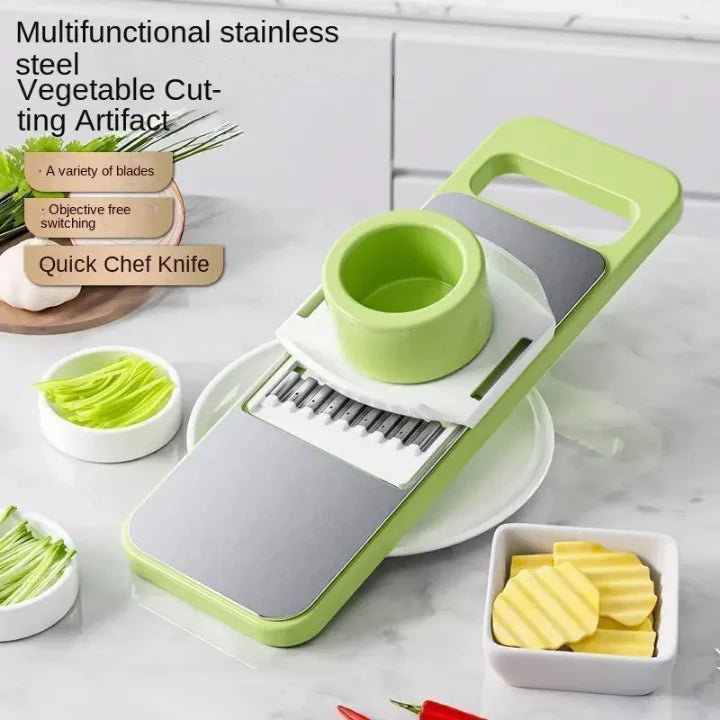 5in1 Vegetable Cutter | Multifunctional Stainless Steel Vegetable Cutter & Slicer