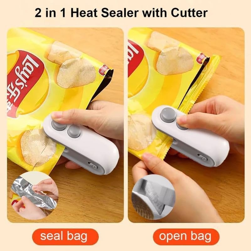 Portable Mini Sealer For Plastic Bags | Handheld Heat Sealing Machine