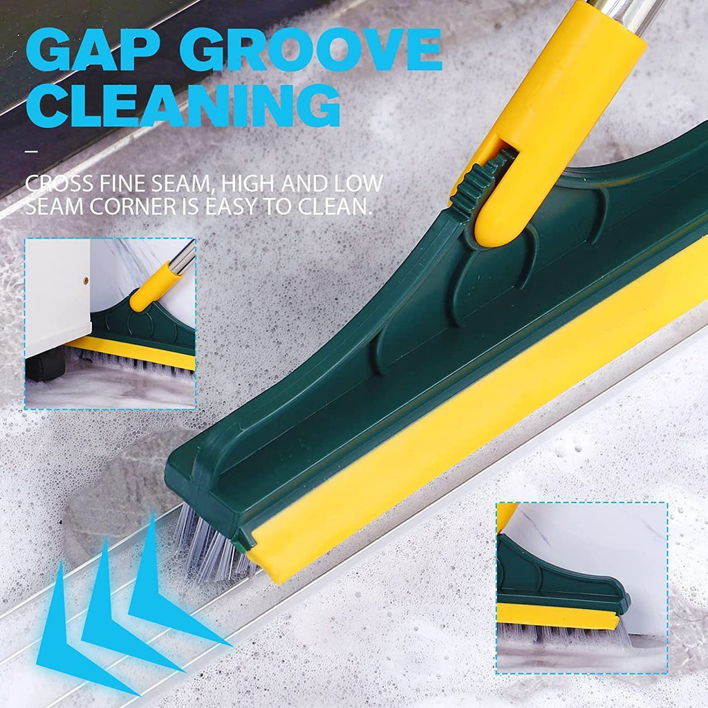 Broom Wiper 2 in 1 Dual Purpose Cleaning Tool Strong Bristles Easy Floor Sweeping Durable Design Convenient Daily Use